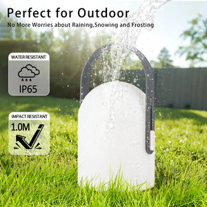 4000mAh portable outdoor rechargeable table lamp by JHY DESIGN; IP65 water and impact resistant.