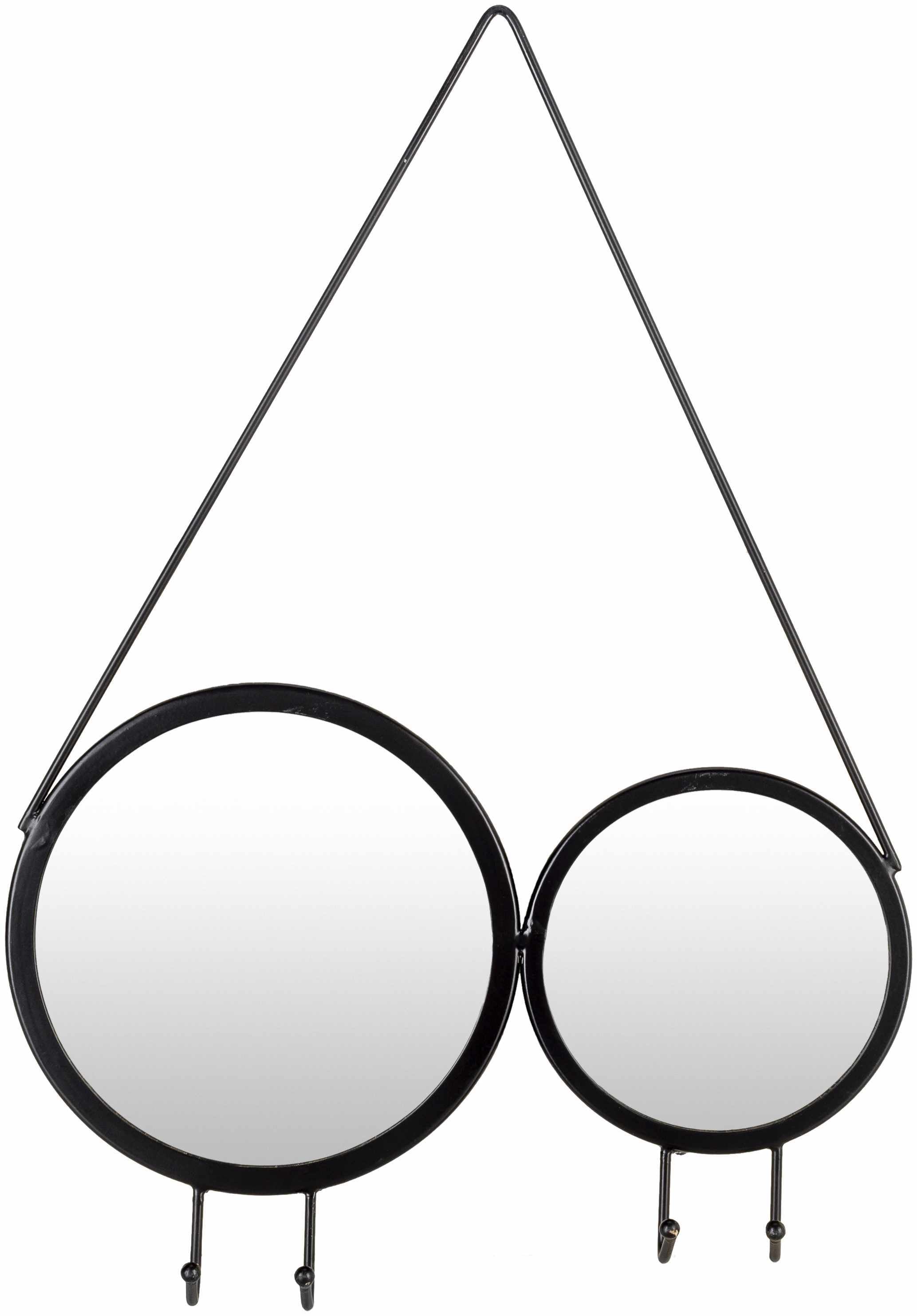Cotmon Black Iron Frame Mirror
