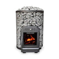 Cozy Heat O Floor Mount Wood-Burning Sauna Stove With Sauna Stones [COZY O-TW] (SAK19475)