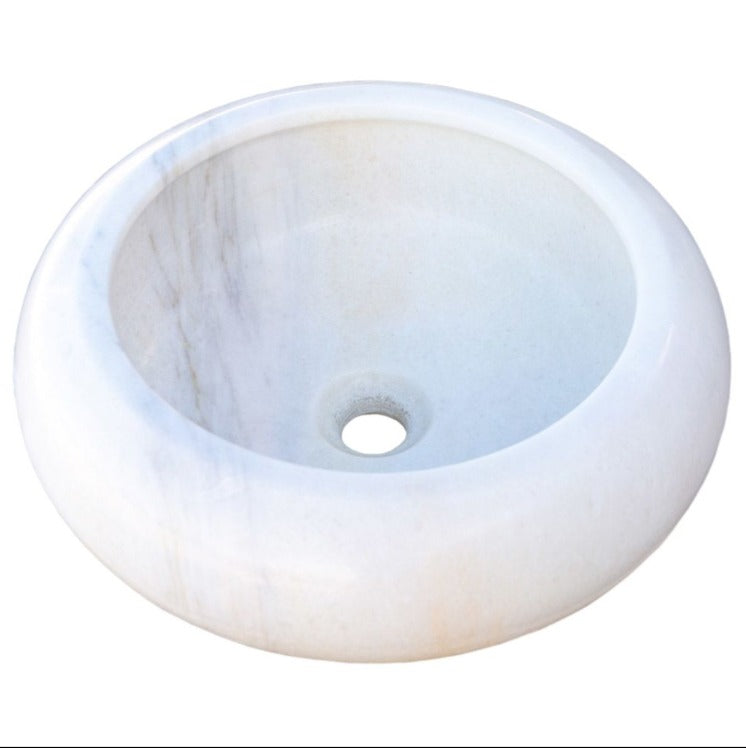 Carrara White Marble Sink