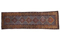 3.5x10.5 Vintage Caucasian Rug Runner