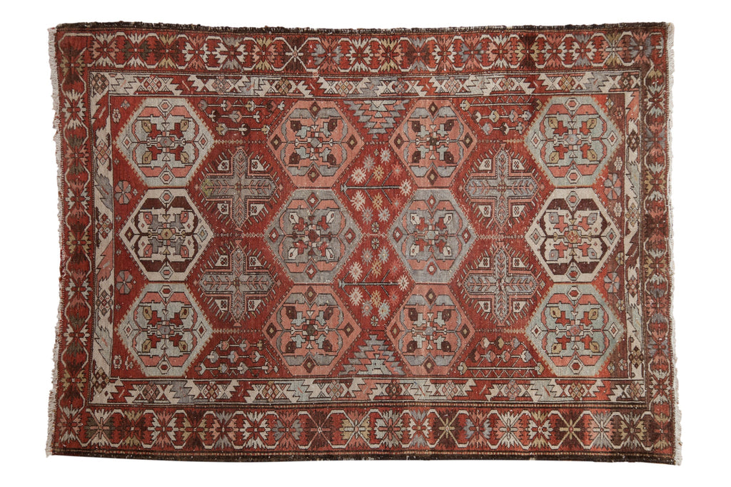 4.5x6.5 Vintage Distressed Baktiari Rug
