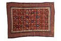 4x5 Antique Caucasian Square Rug