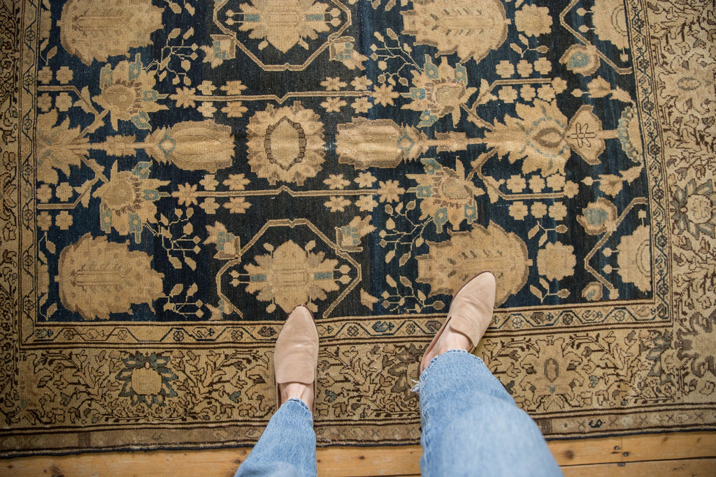 4.5x6.5 Vintage Fine Tea Washed Malayer Rug