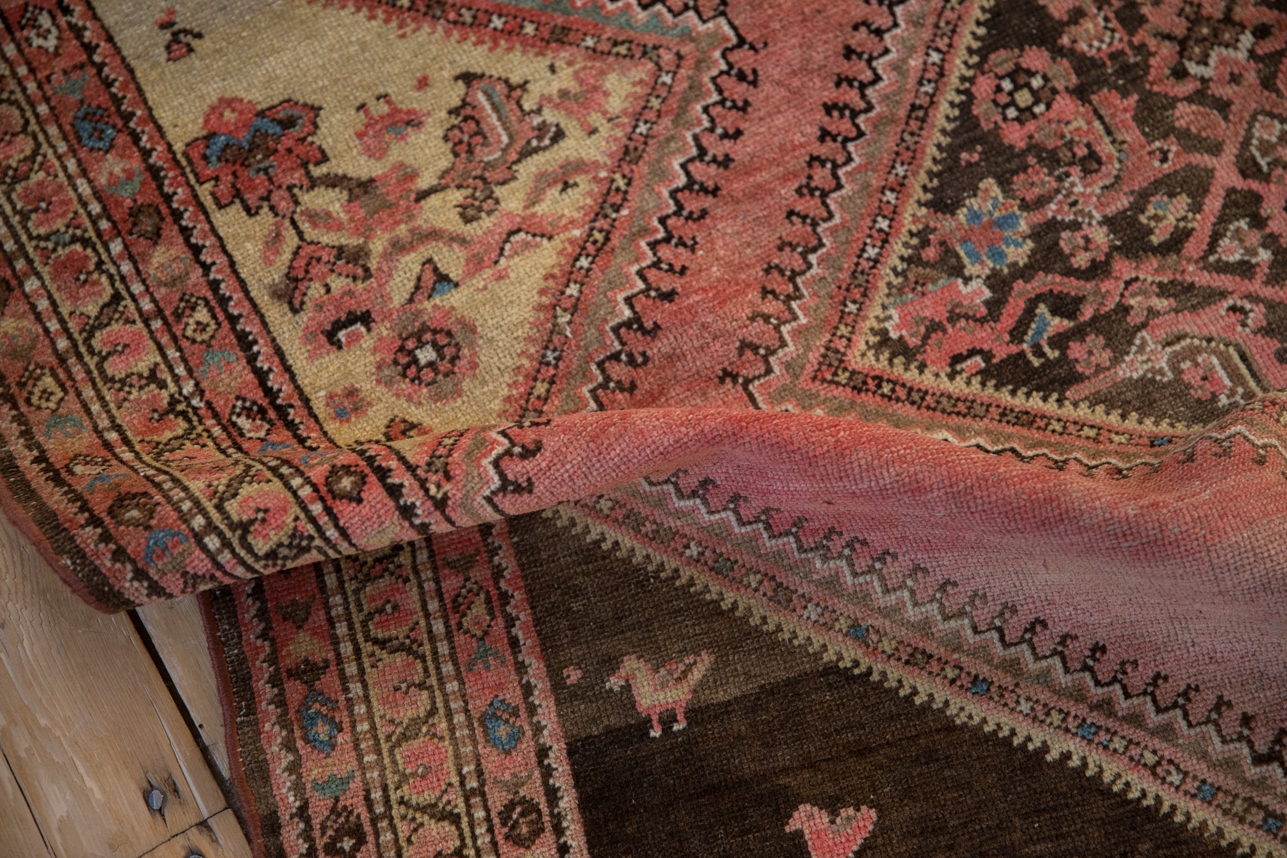 4x6.5 Vintage Fine Distressed Malayer Rug