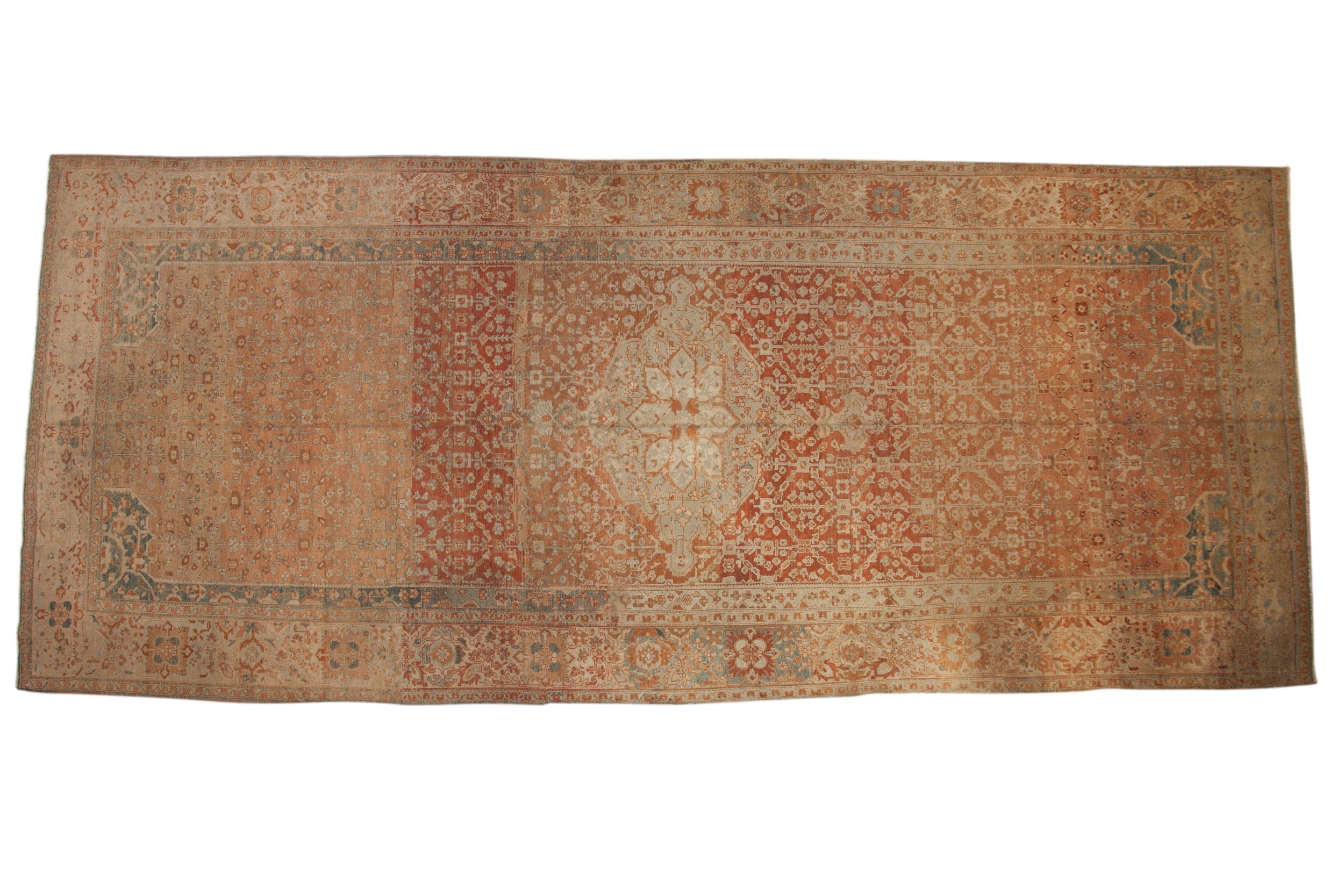 7x16.5 Vintage Fine Distressed Malayer Carpet