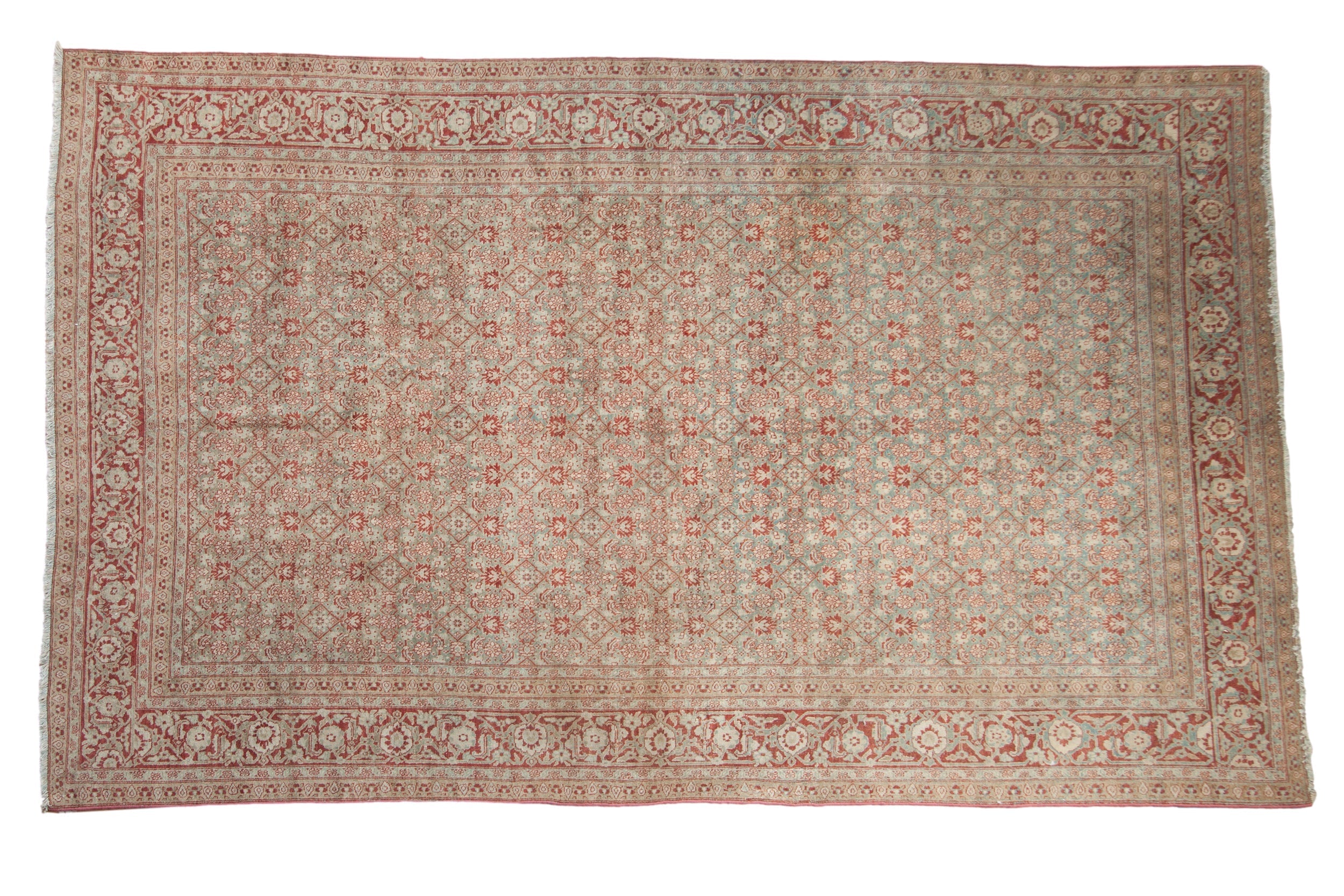 6x10 Vintage Distressed Tabriz Carpet