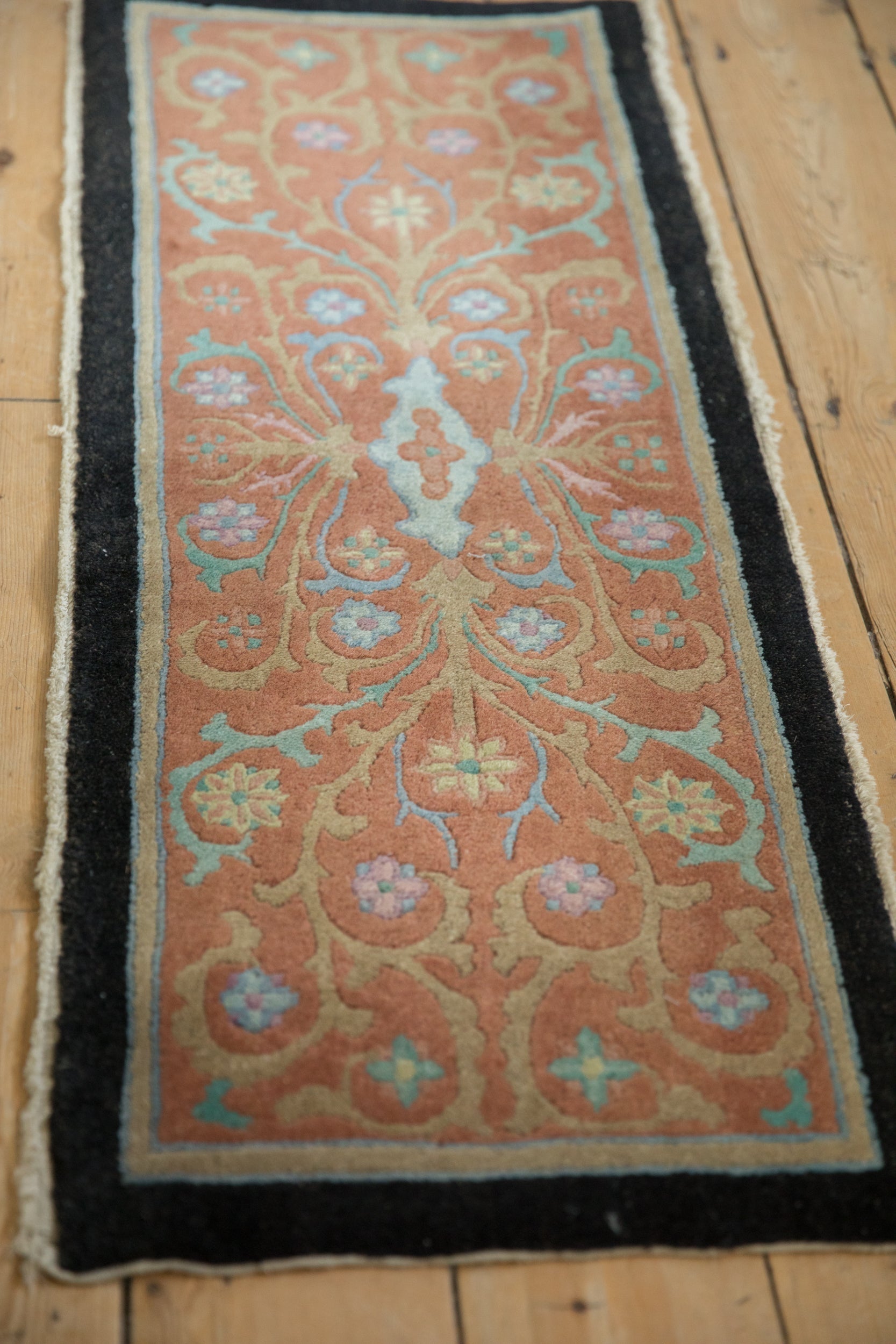 1.5x3.5 Antique Sampler Nichols Art Deco Rug Mat Runner