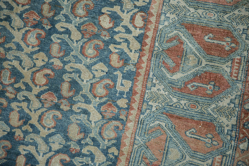 4.5x9 Vintage Fine Distressed Malayer Rug Runner