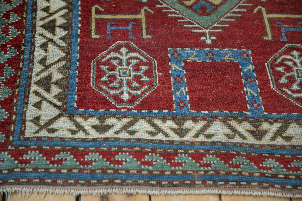 3.5x4.5 Antique Kazak Square Rug