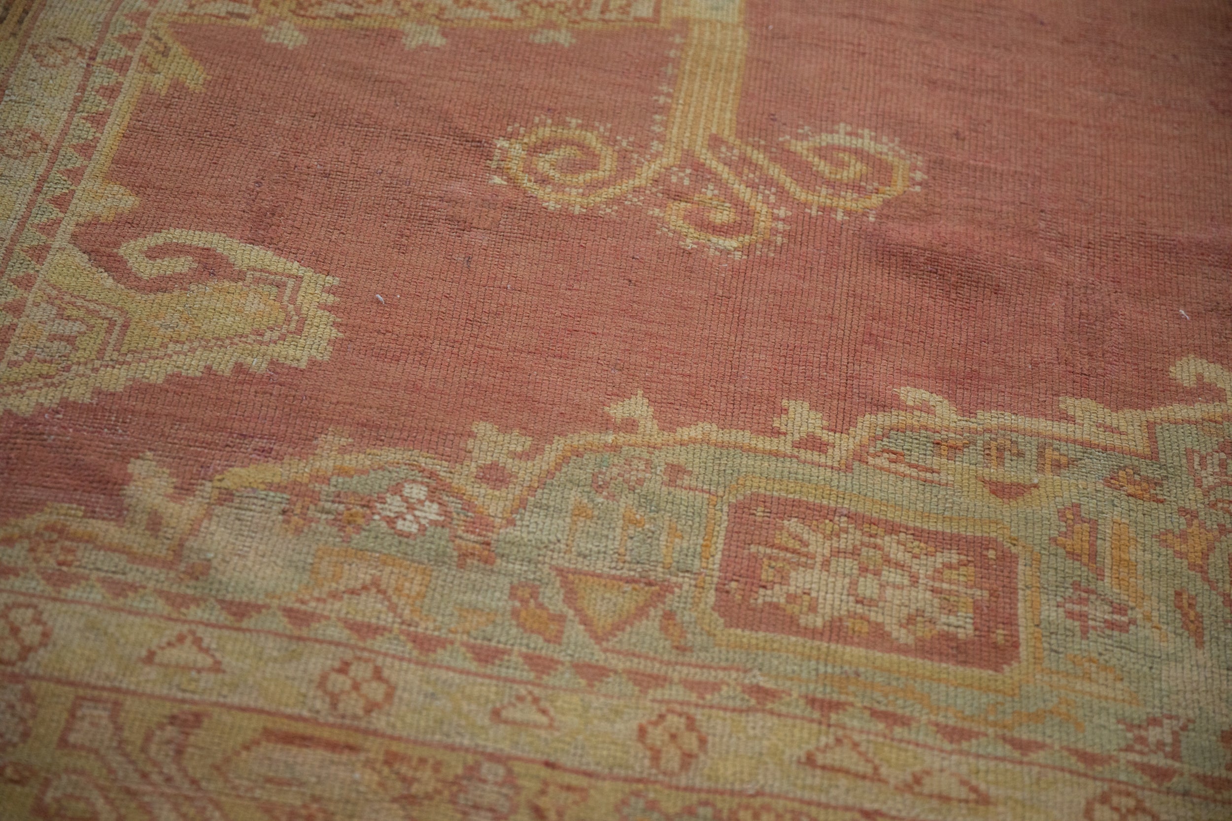 8.5x11.5 Vintage Distressed Oushak Carpet