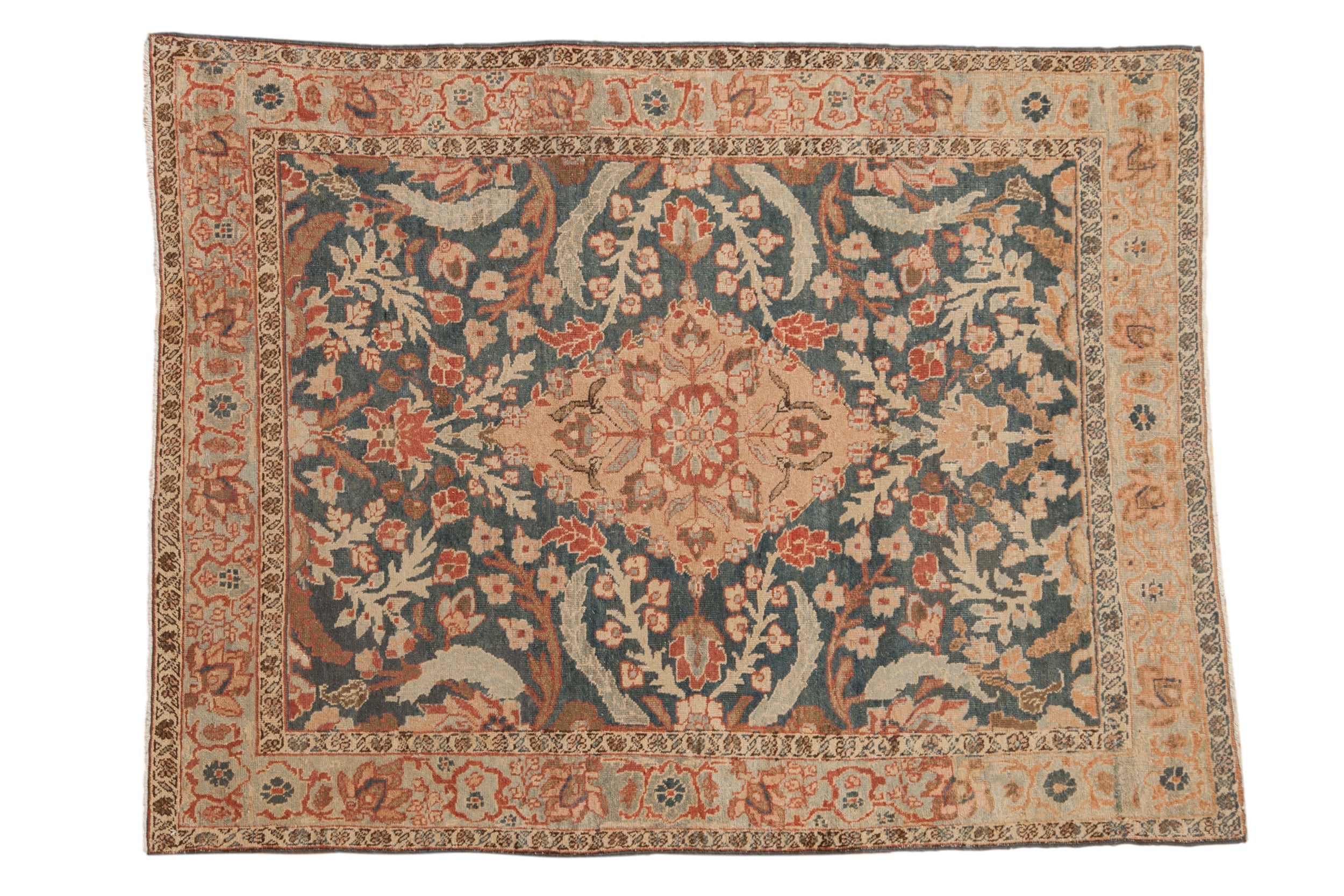 4.5x6 Vintage Distressed Tabriz Rug