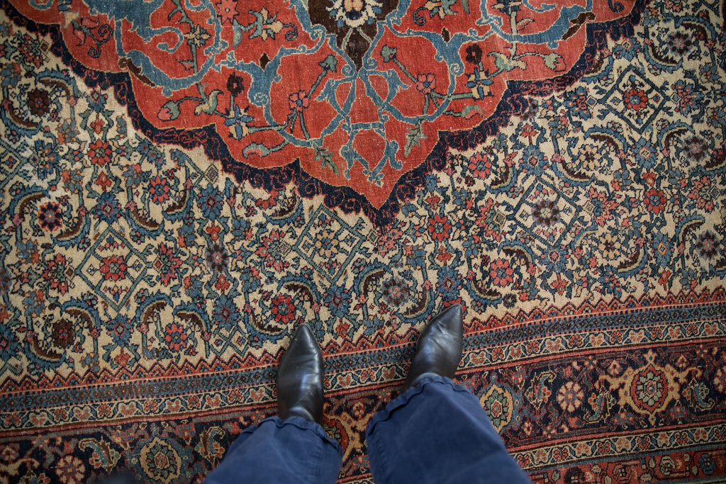 9.5x15 Antique Halvaie Bijar Carpet
