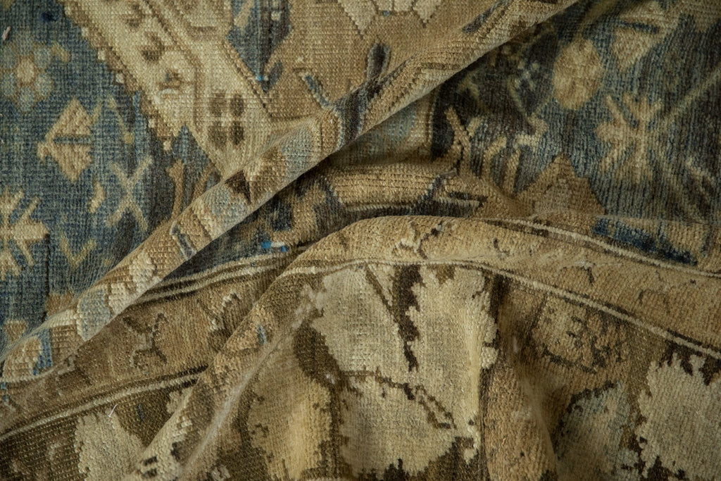 7x13 Vintage Distressed Kurdish Carpet