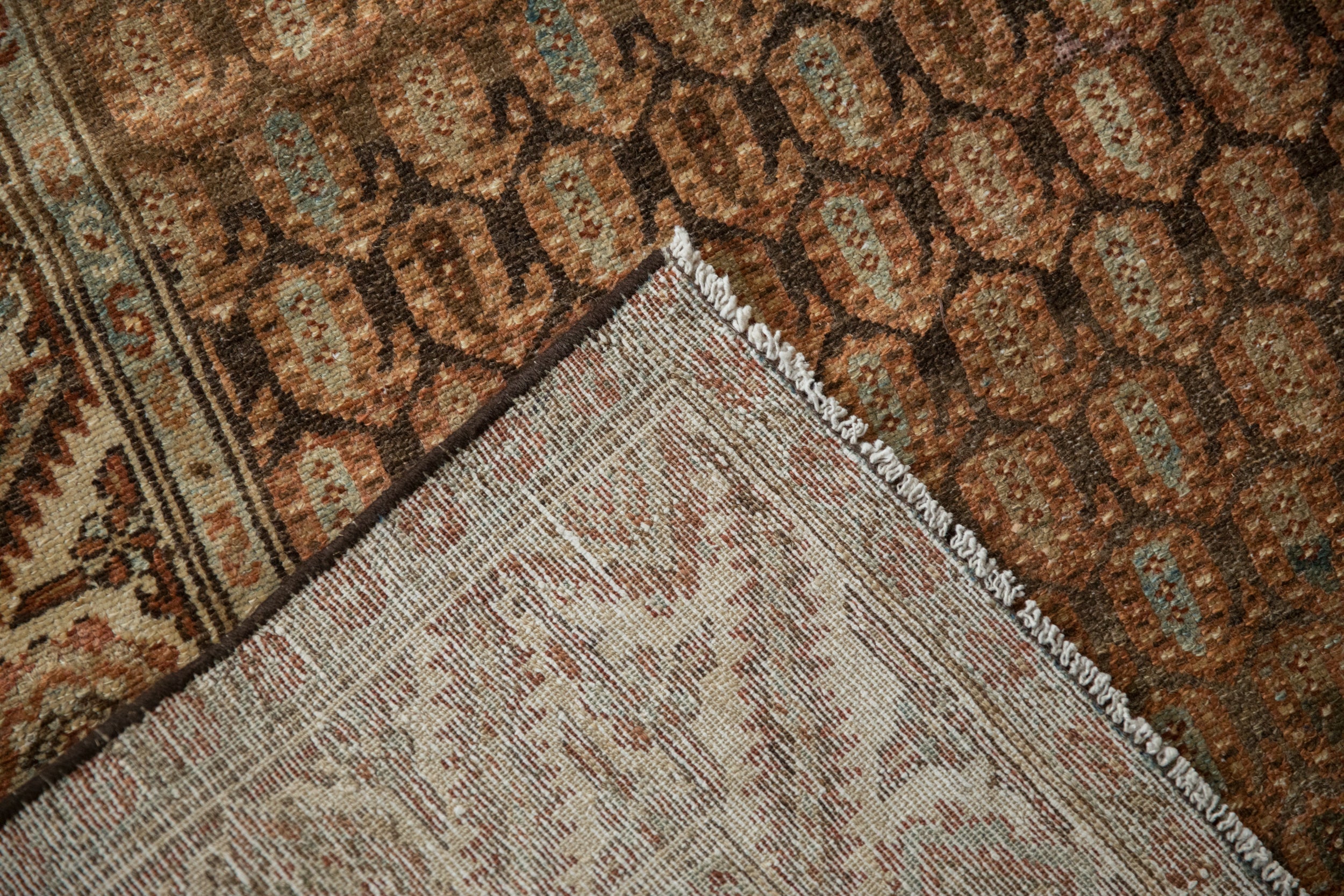 3.5x9.5 Vintage Distressed Hamadan Rug Runner