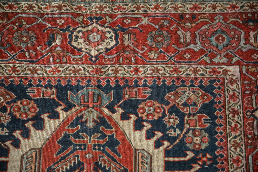 4.5x5.5 Antique Fine Karaja Square Rug