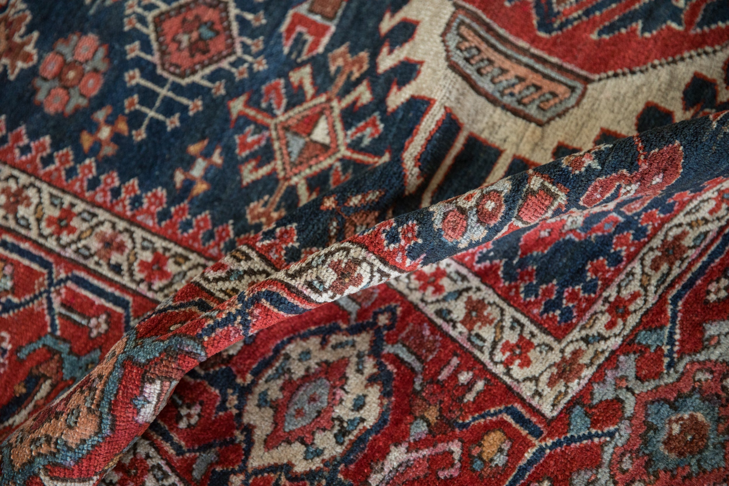 4.5x5.5 Antique Fine Karaja Square Rug