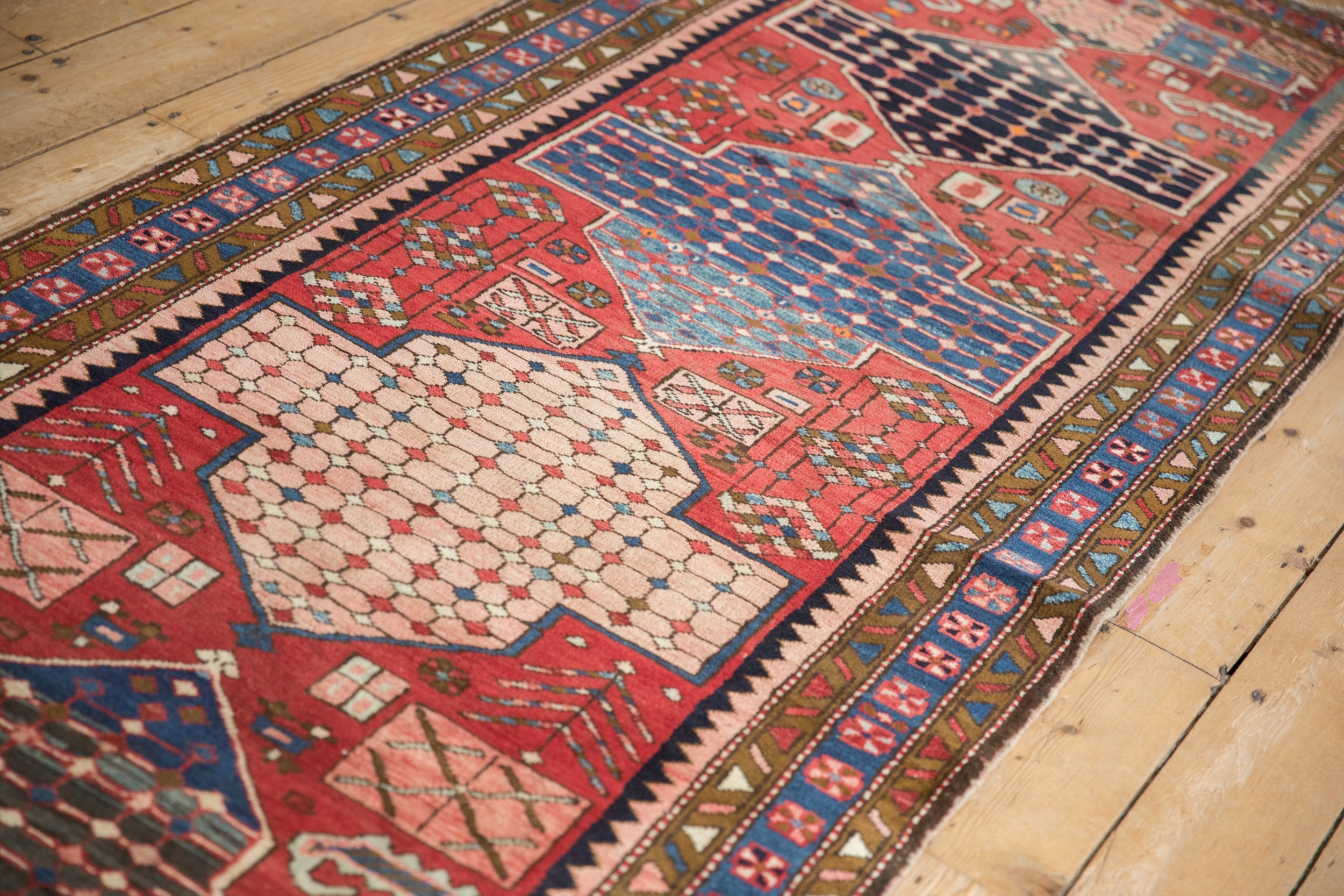 3.5x12.5 Vintage Baktiari Rug Runner