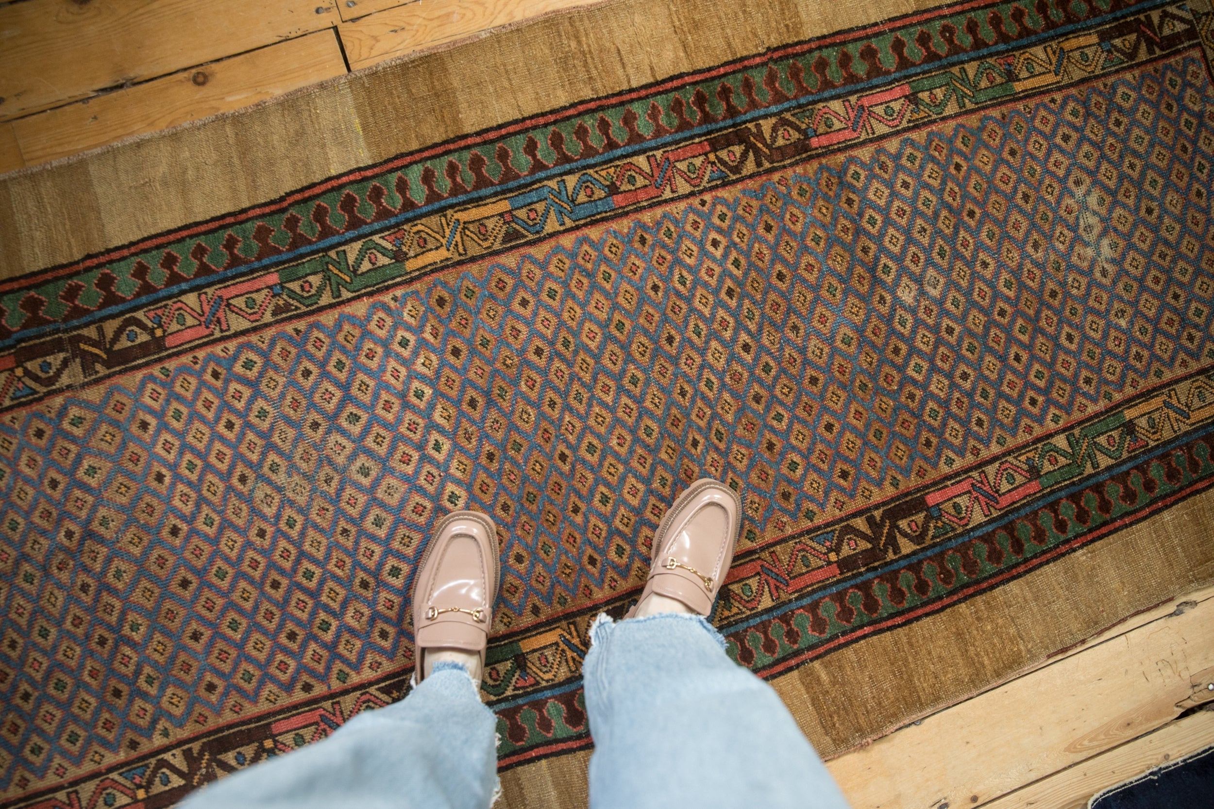 3.5x8.5 Antique Serab Rug Runner