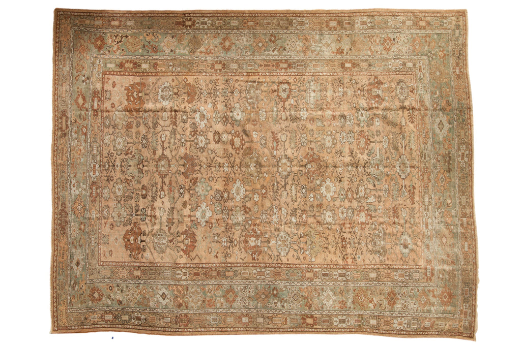 9x11.5 Vintage Distressed Ghiordes Carpet