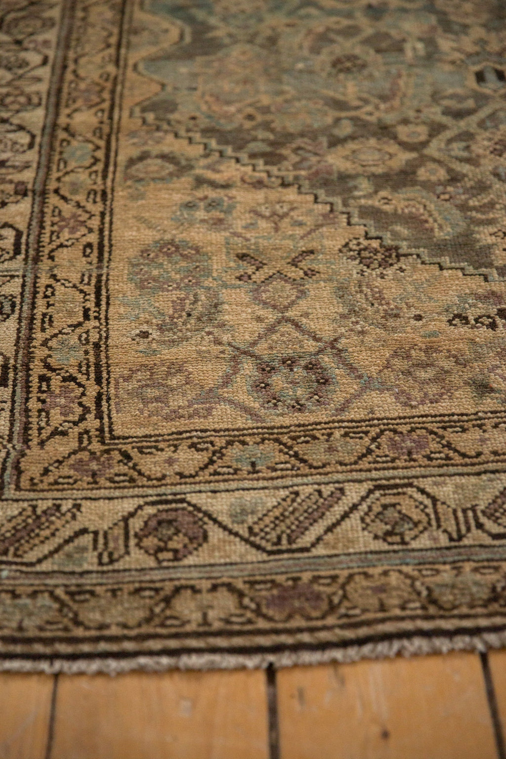 4x11 Vintage Distressed Hamadan Rug Runner
