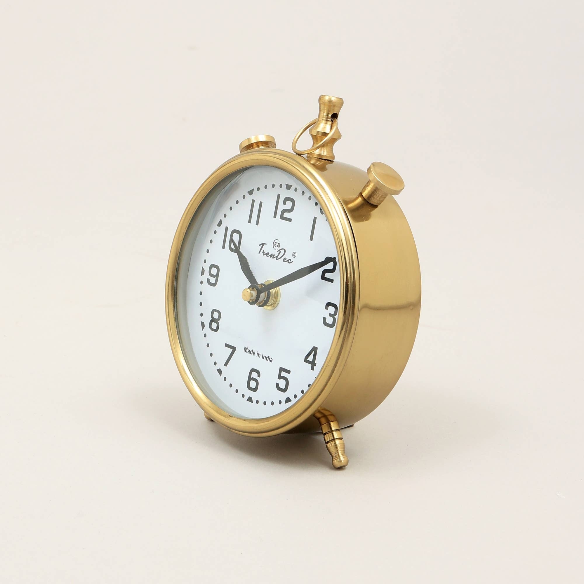 Decorative Desk Clock in Silver Color -Aluminium Table Clock