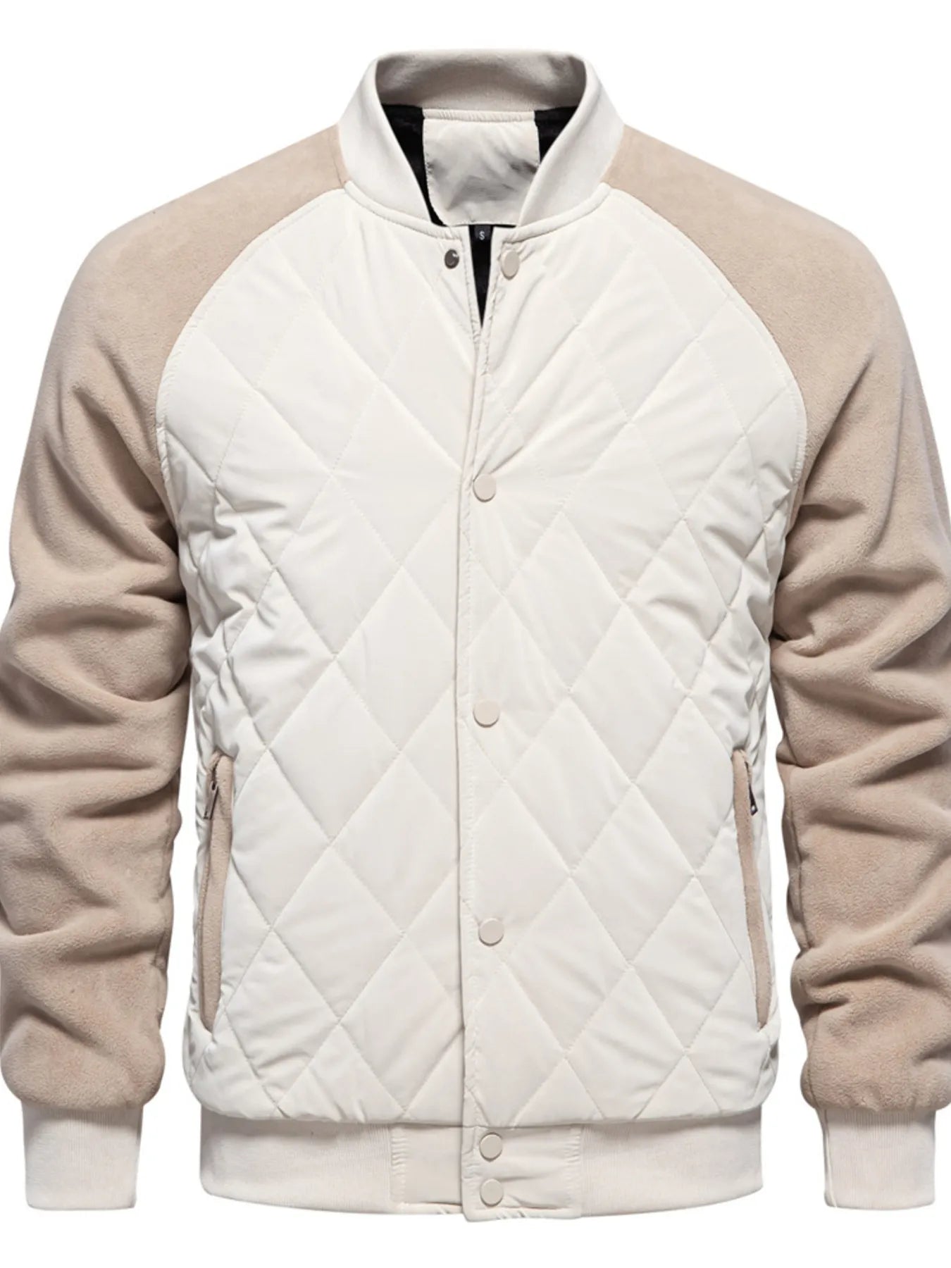 Quilted Snap Down Long Sleeve Jacket