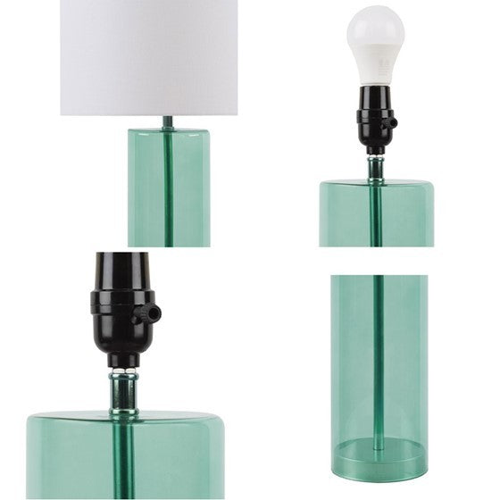 Glass Table Lamp Blue See below