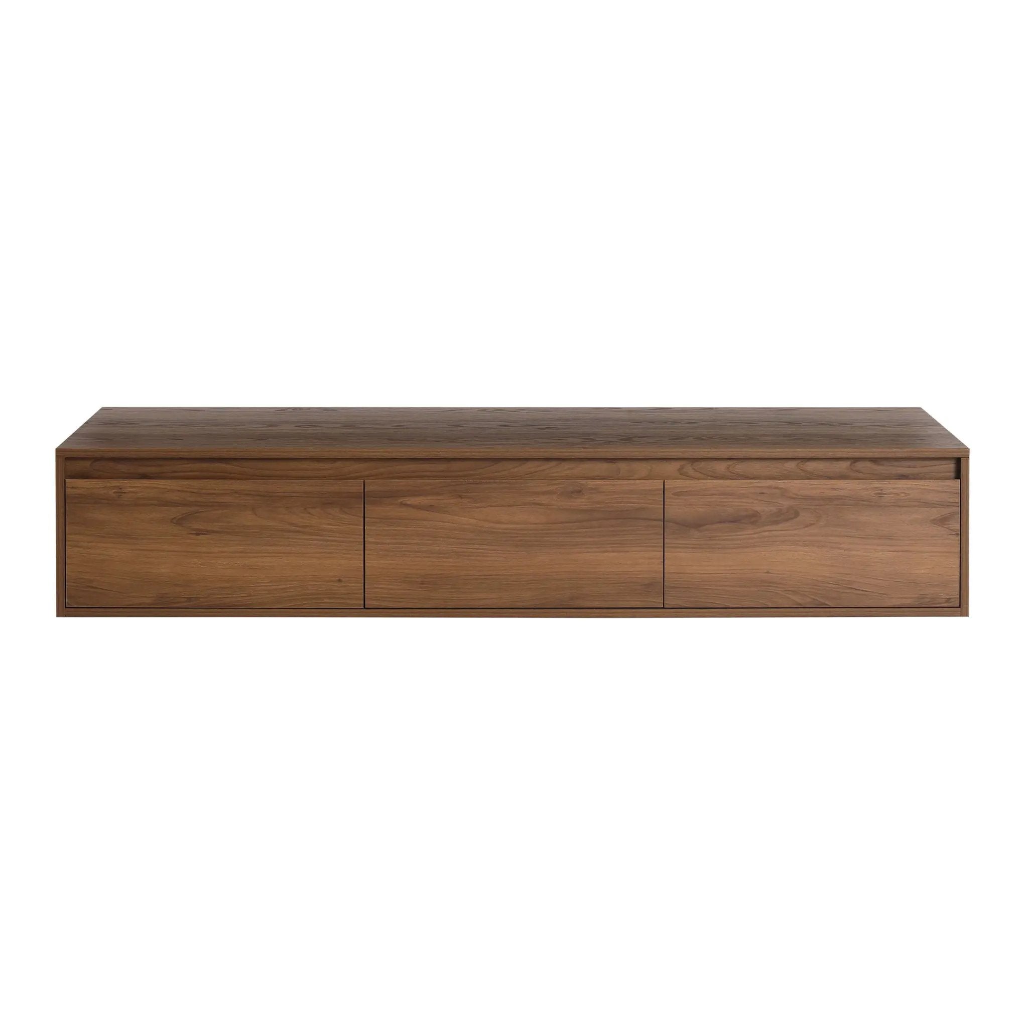 Modern Minimalist Bathroom Cabinet With Soft Close Drawers And Floating Mounting Design