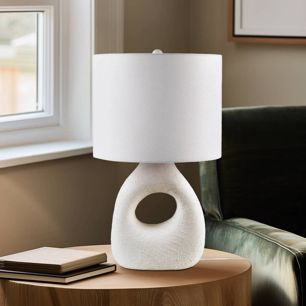 Ceramic Table Lamp White See below