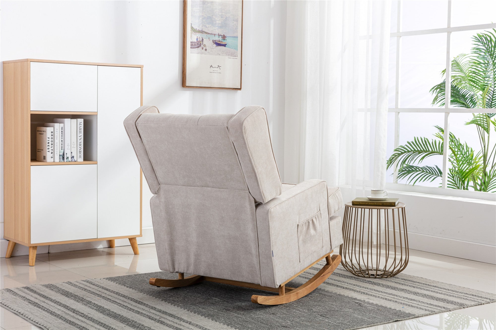 COOLMORE  living  room Comfortable  rocking chair  accent chair