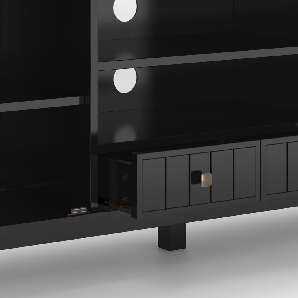 Acadian - 60' TV Media Stand - Black