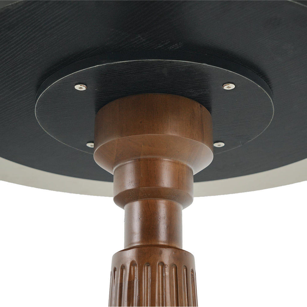 Modern Square Dining Table, 33.5' Sintered Stone Table with Wooden Leg & Gold Base, 2 - Person Kitchen Table for Small Space, 150lbs Weight Capacity(Only the Negotiation Table)