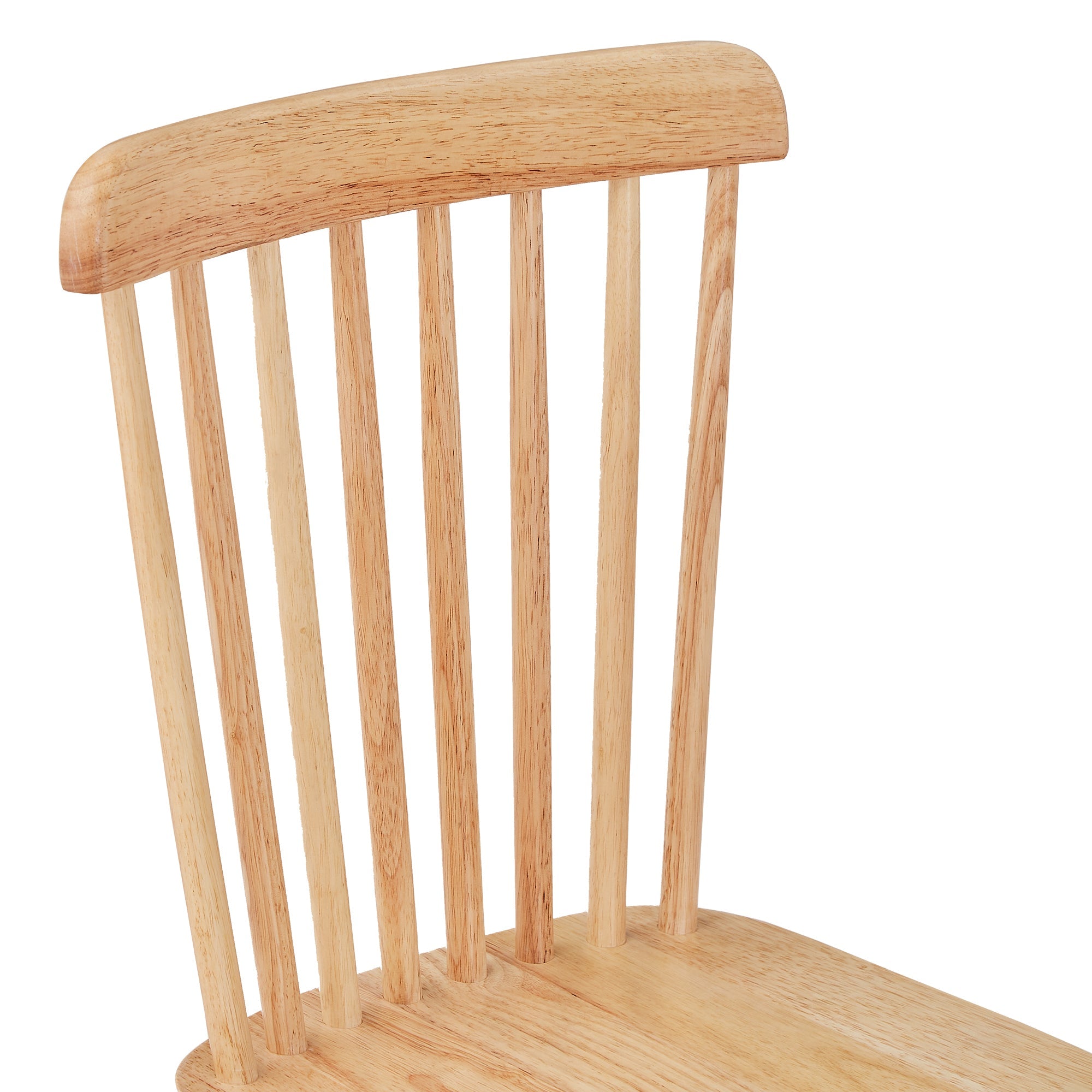 4pieces of dining chair, natural, rubber wood material, dining chair, solid wood chair, solid wood dining table chair, living room chair, simple and natural