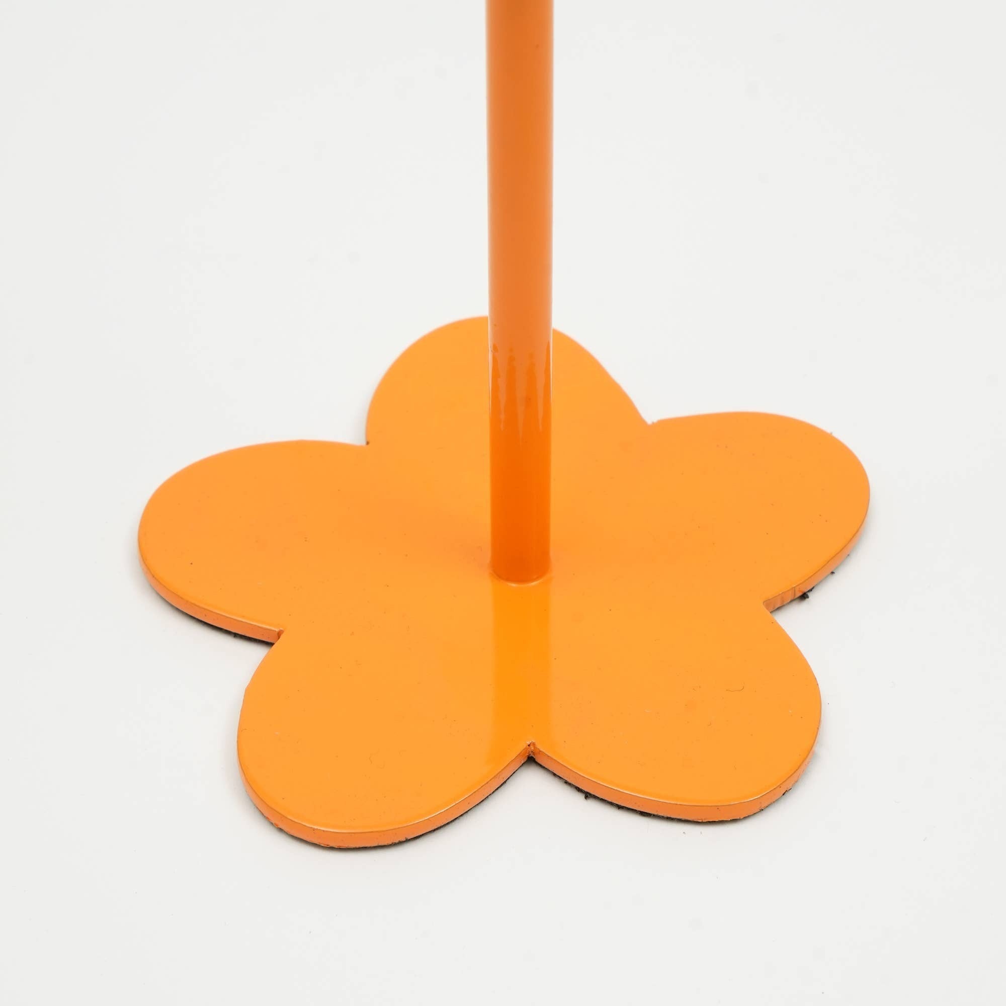 Home Décor Floral Fusion Orange Candle Holder - Stylish 4x7 Inch Decorative Candle Holder for Living Room & Home Accents