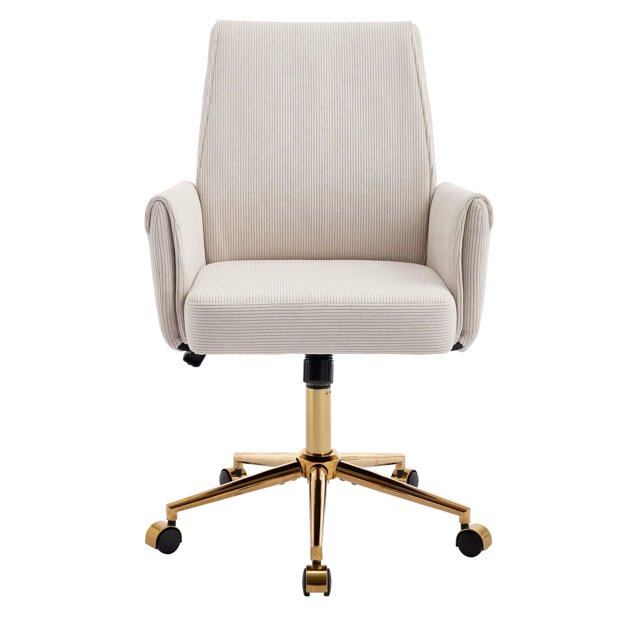 Ergonomic Mid-Back Office Chair With Striped Fabric