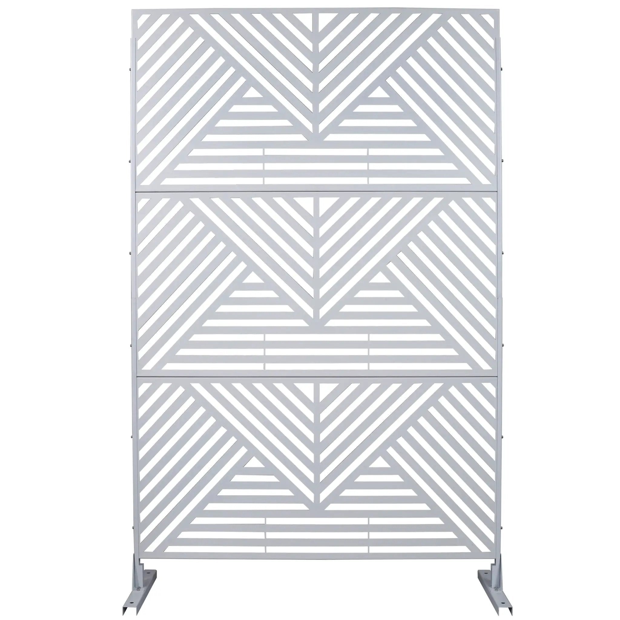 Freestanding Outdoor & Indoor Freestanding Metal Privacy Screen
