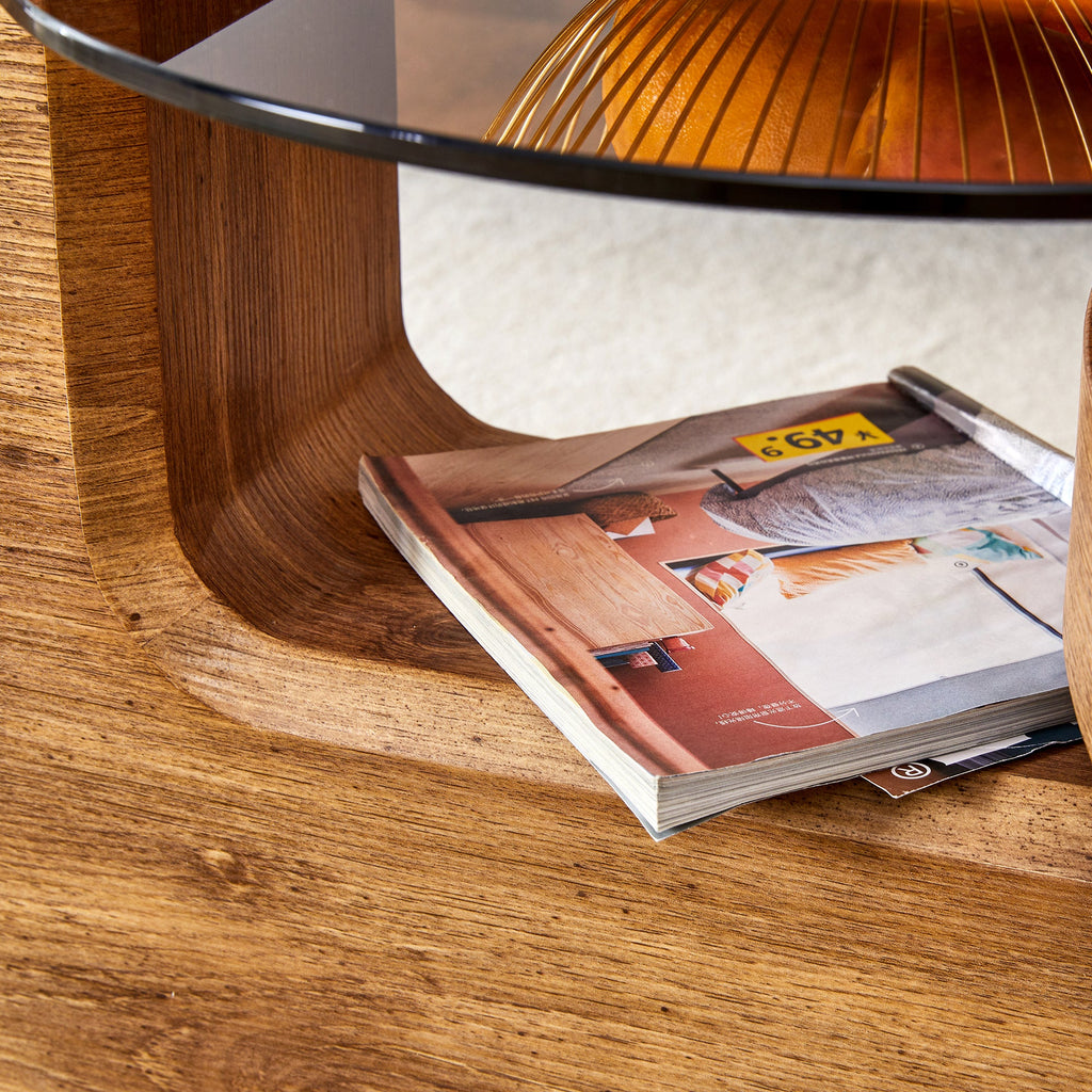 The detachable double-decker coffee table, the stylish design is more precious, and the detachable design can make the use of space more flexible and suitable for various scenes.