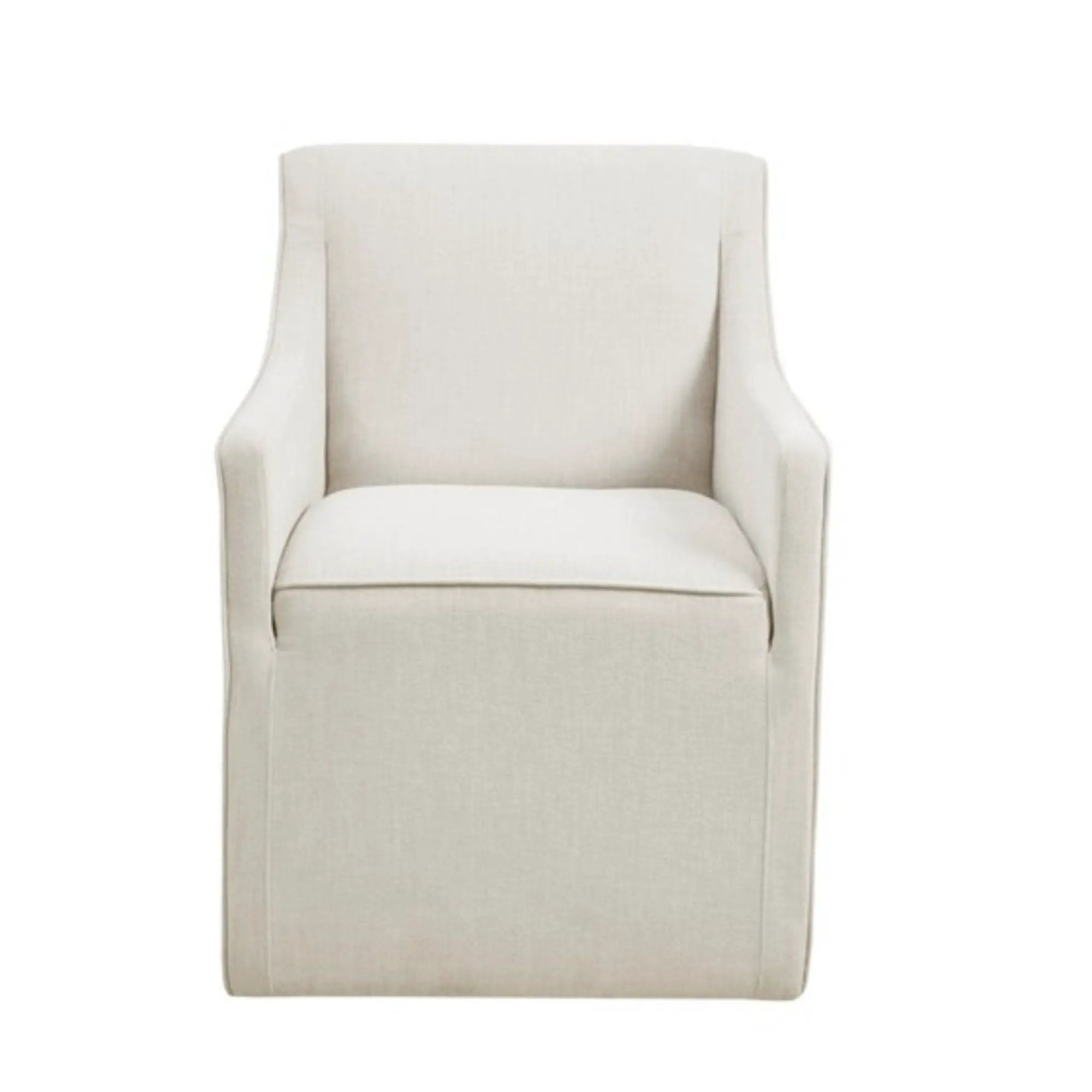 Traditional Skirted Dining Arm Chair