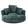 Emerald Chenille High Back Bean Bag Chair Couch with Three Pillows, Indoor & Outdoor, Single Gaming Sofa for Bedroom and Office