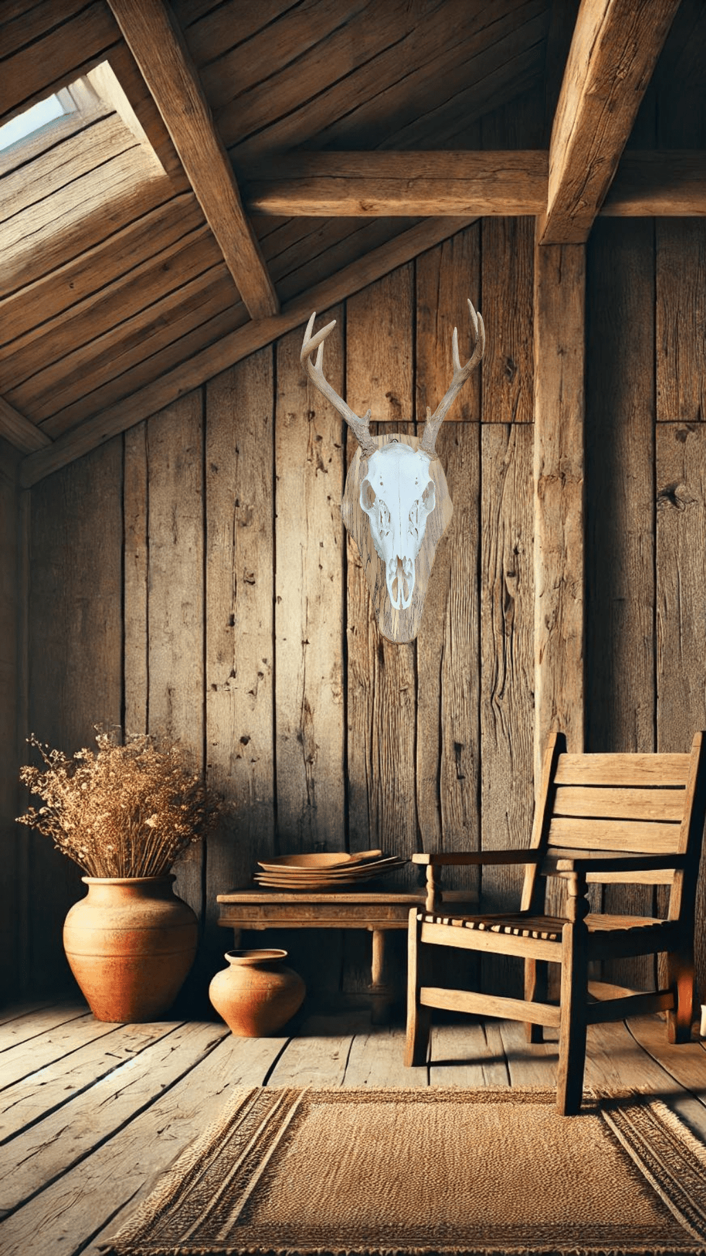 Deer skull mount