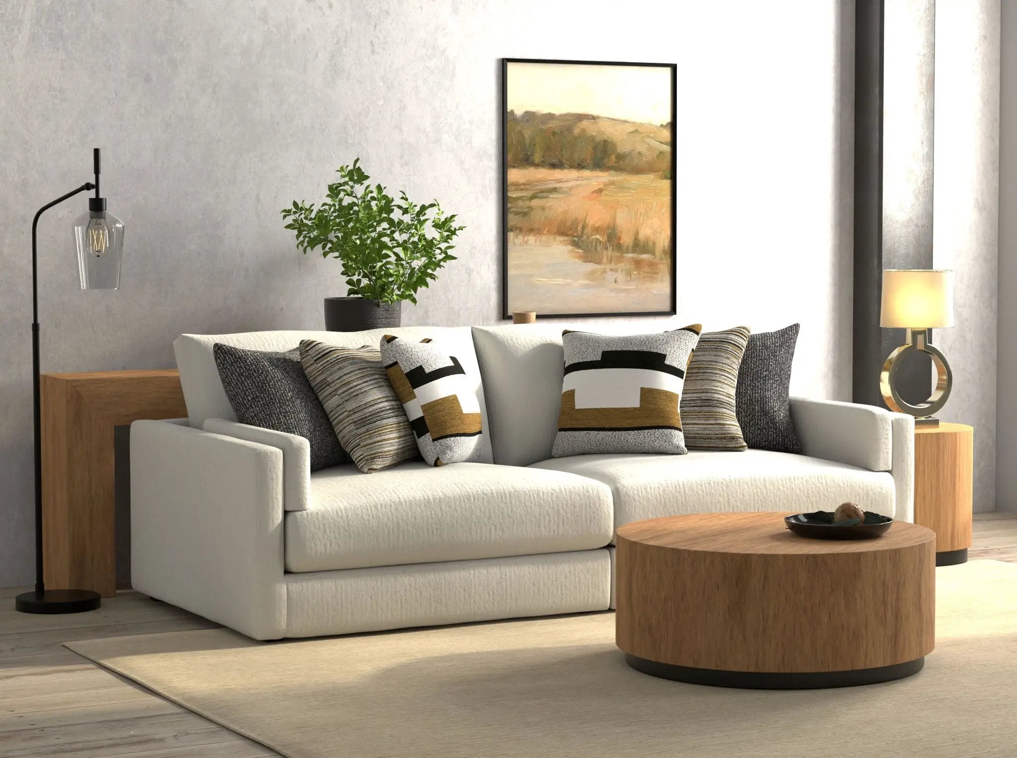 Trevor - 2 Piece Extra Deep Oversized Sofa
