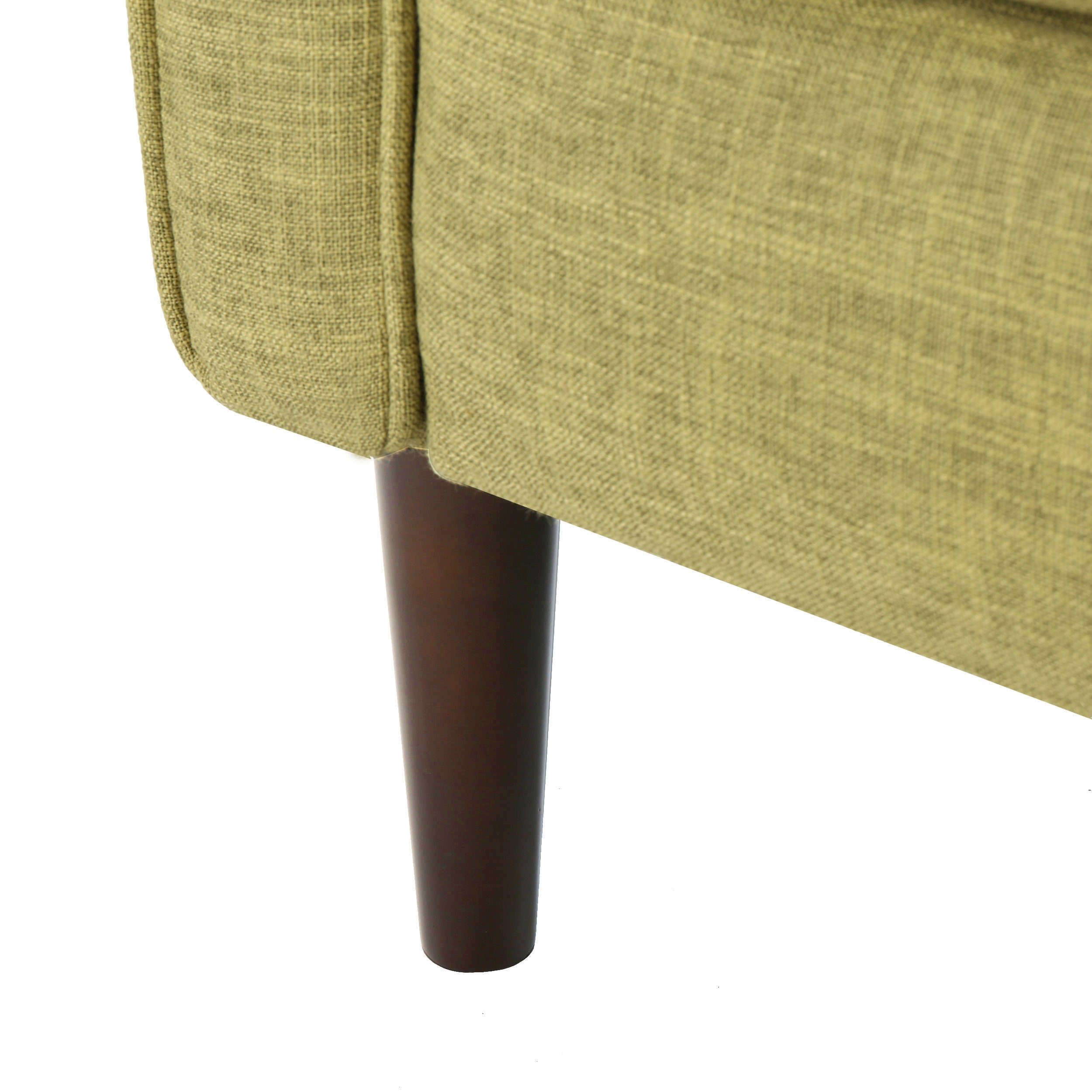 Macedonia Mid-Century Modern Button Tufted Fabric Recliner
