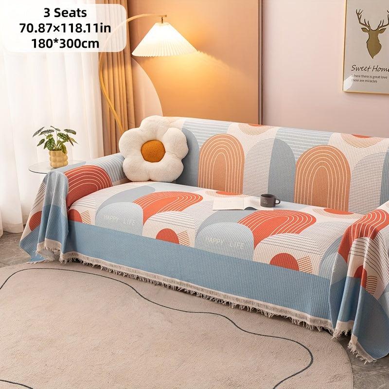 Vintage Slipcovers Couch | Plush Sofa Throw Cover for All Seasons