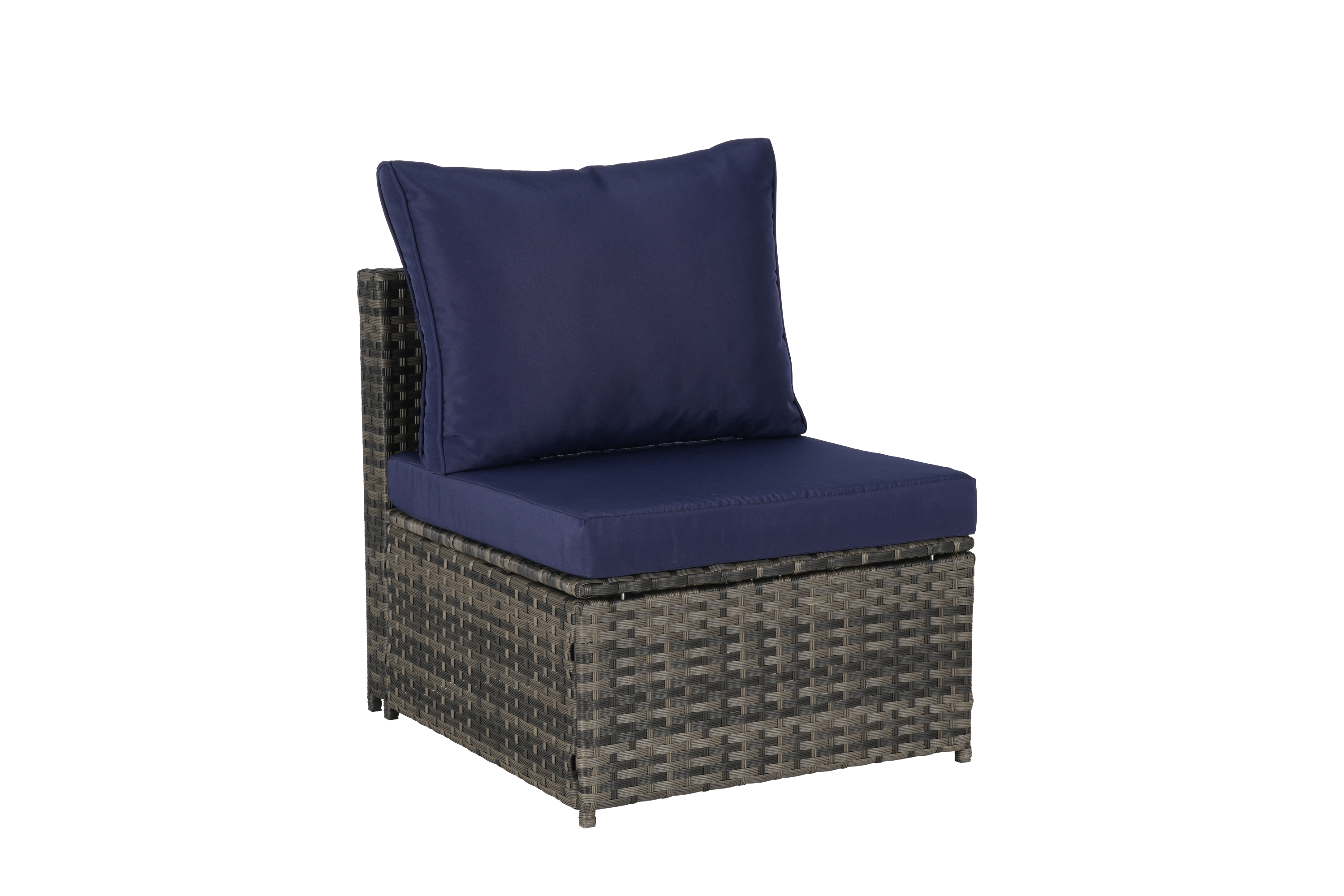 5 Pieces Outdoor Patio Wicker Daybed Furniture Set with Retractable Canopy, Storable Side Table, and Soft Cushions for Relaxing in Your Backyard or Porch