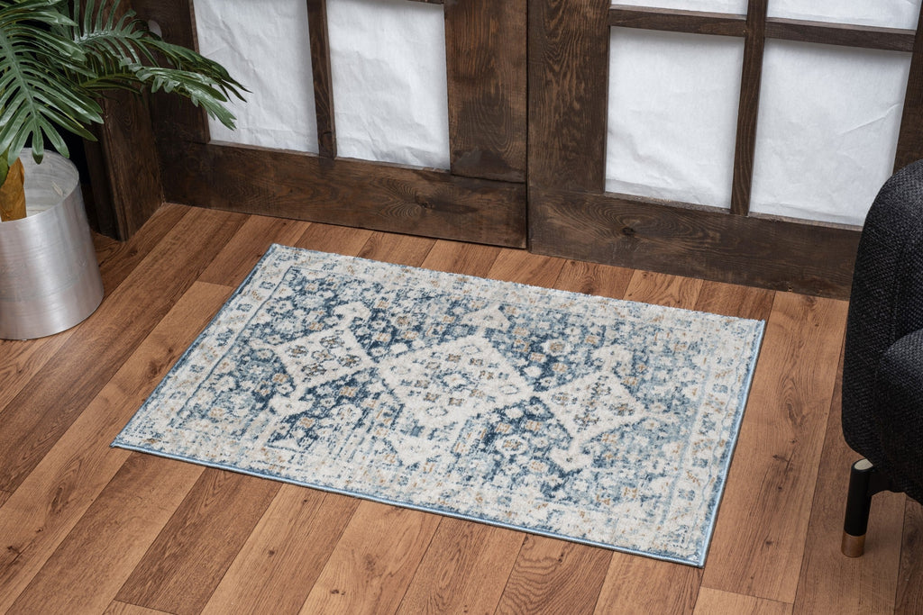 Noble GC_GEN7003 Blue 7 ft. 10 in. x 10 ft. 3 in. Area Rug