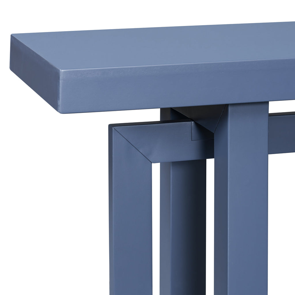 U_STYLE Contemporary Console Table with Wood Top, Extra Long Entryway Table for Entryway, Hallway, Living Room, Foyer, Corridor