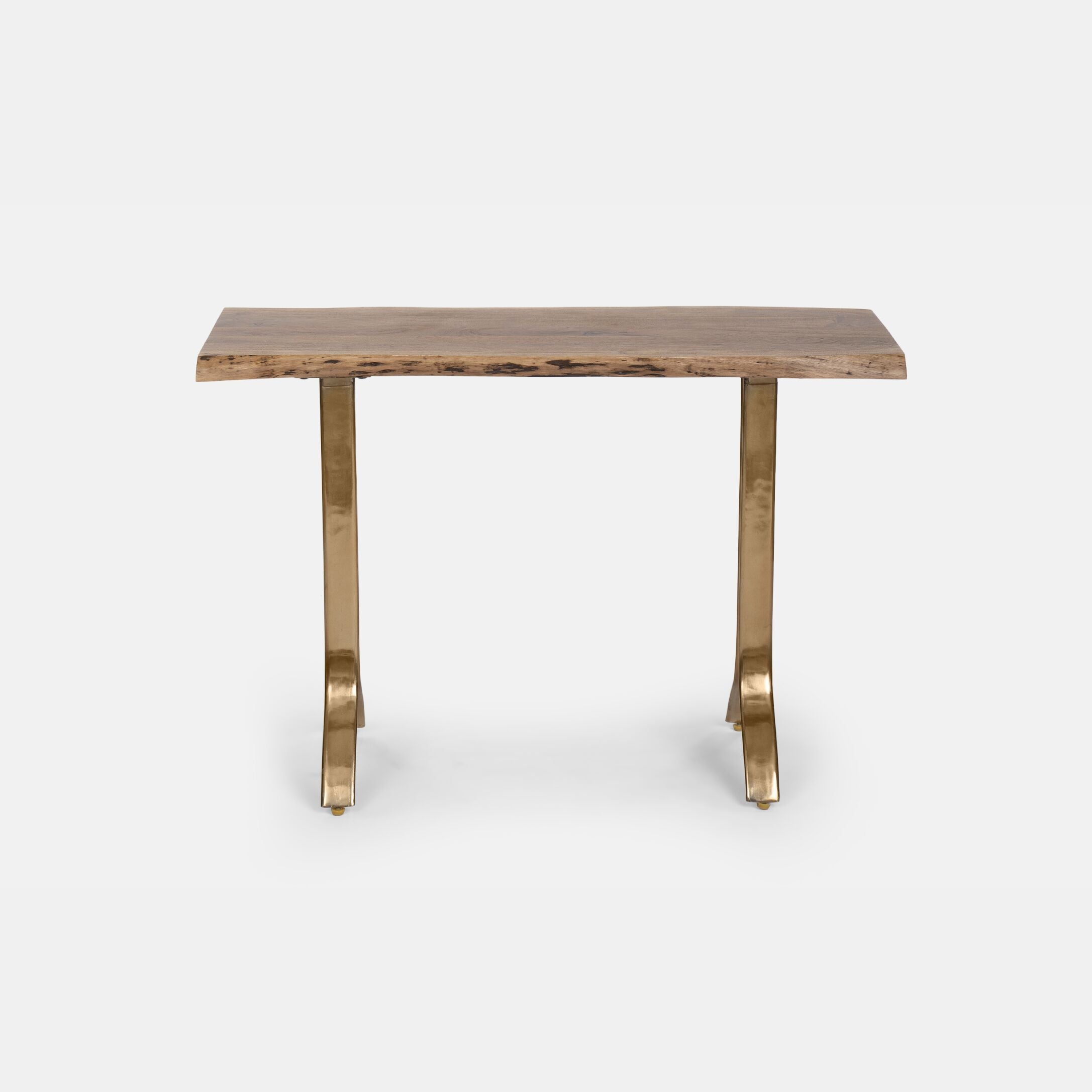 Mrazik Yoho Solid Wood Console Table in Natural Finish-45.2X15.7X29.5'
