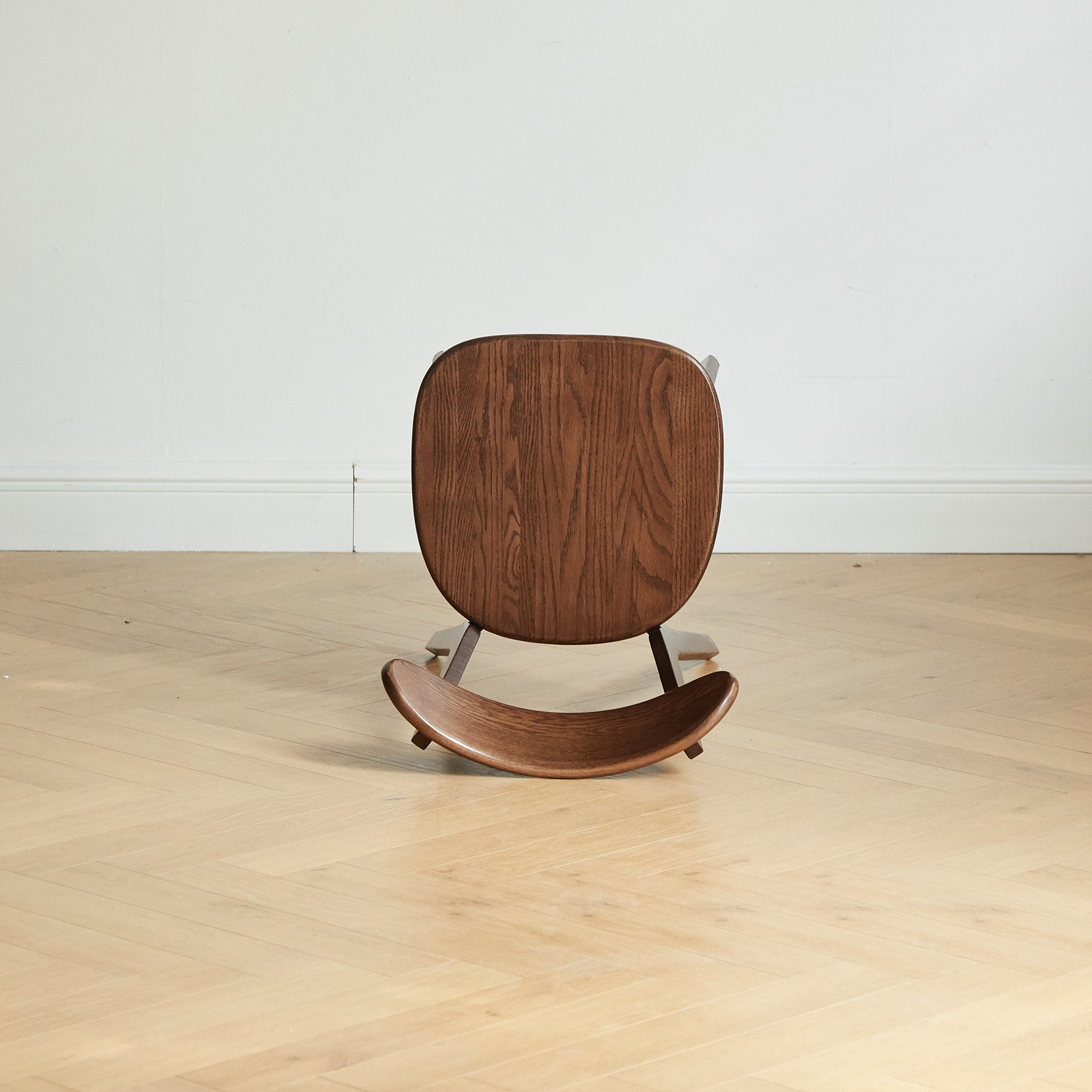 Natural Oak Dining Chair Set of 2 - Solid Wood, Walnut Finish, 46.5 * 54 * 80cm