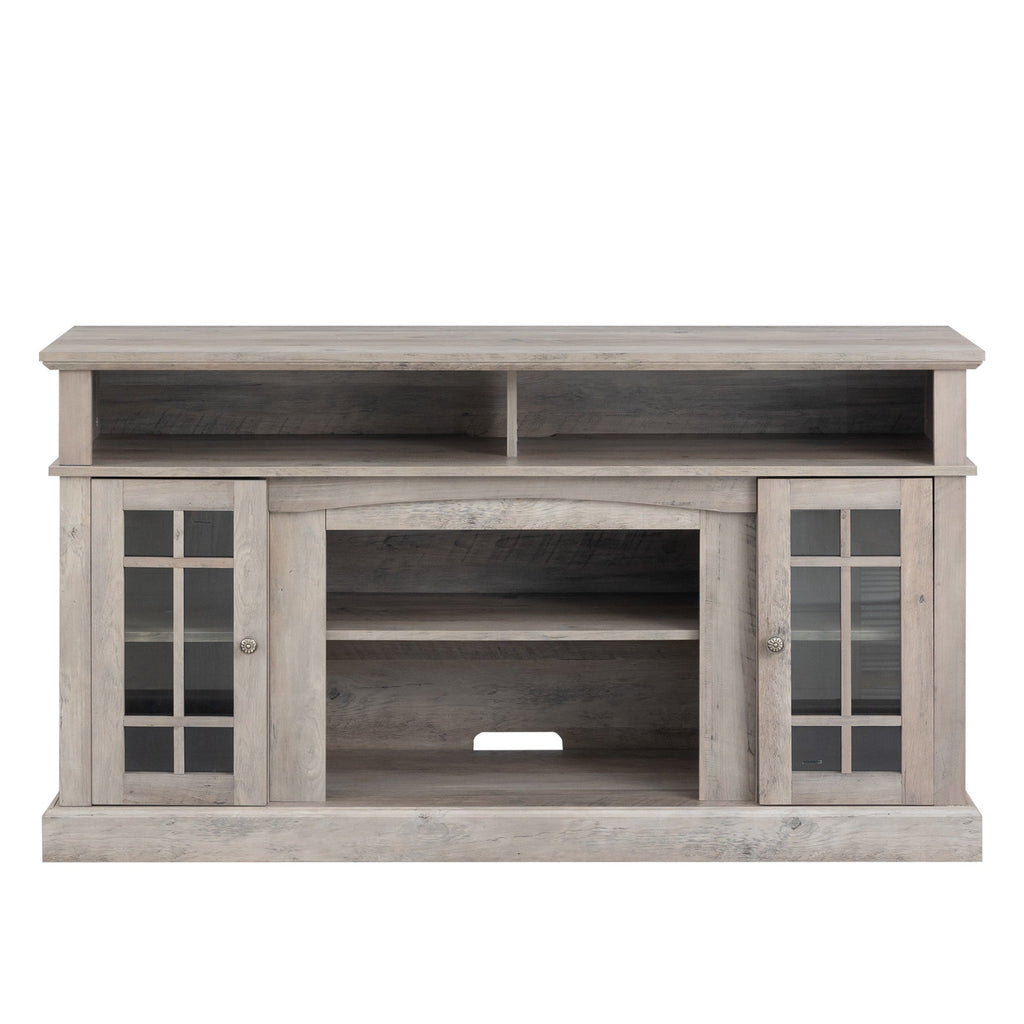 TVstand,media console,storage cabinet,entertainment center,with electronicfireplace,Install theLEDBluetooth band,using the latest infrared heating technology,electronic flame beautiful,safe color:Gray